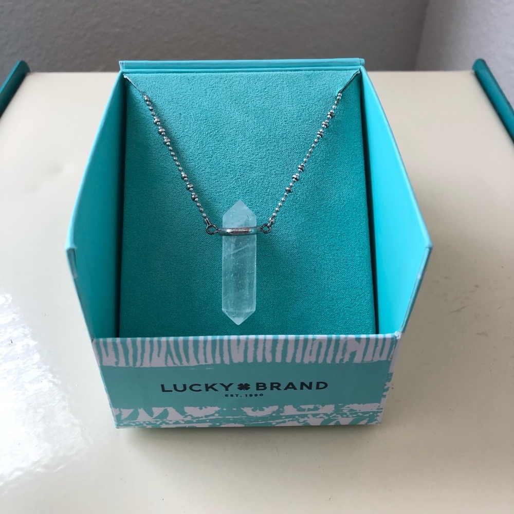 Lucky Brand Crystal pendant necklace